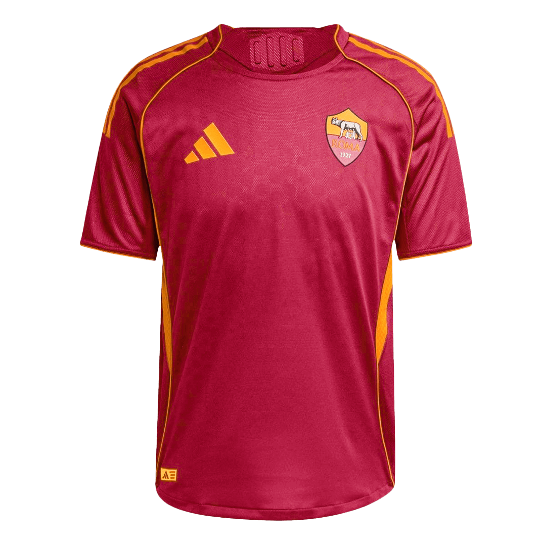 Camiseta de fútbol de la Roma, versión jugador local, temporada 2025/26