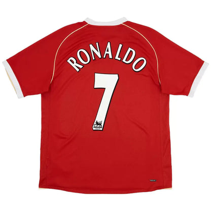 Ronaldo #7 Manchester United 2006/07 Home Retro Soccer Jersey