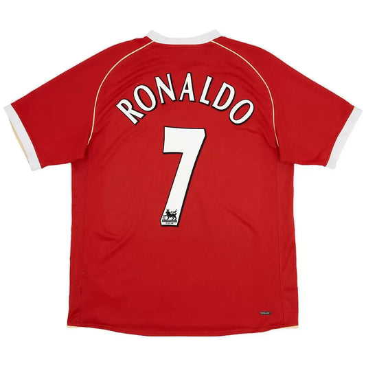 Ronaldo #7 Manchester United 2006/07 Home Retro Soccer Jersey