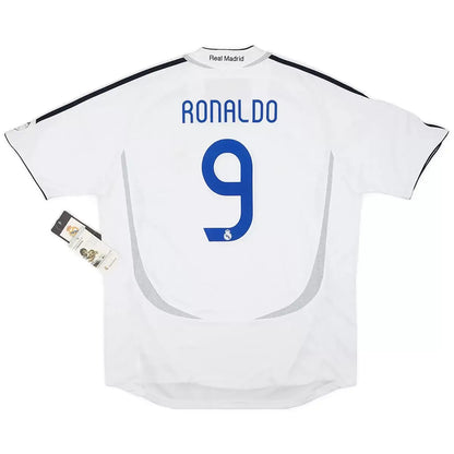 Maillot de football rétro domicile Ronaldo n°9 Real Madrid 2006/07