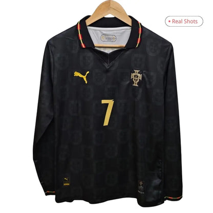 Ronaldo #7 Portugal 2026 Pantera Negra Long Sleeve Football Jersey