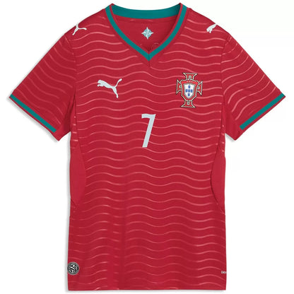 Ronaldo #7 Women's Portugal Home Soccer Jersey 2026 World Cup