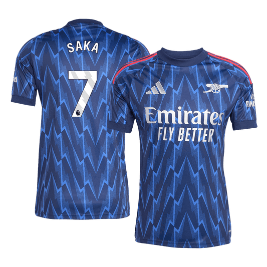 SAKA #7 Arsenal Away Soccer Jersey 2025/26