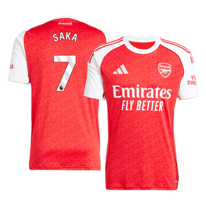 SAKA #7 Maillot de football Arsenal Domicile 2025/26 Rouge