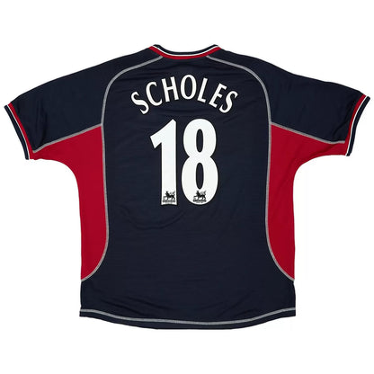 Maillot rétro Scholes n° 18 Manchester United 2000/01 Third