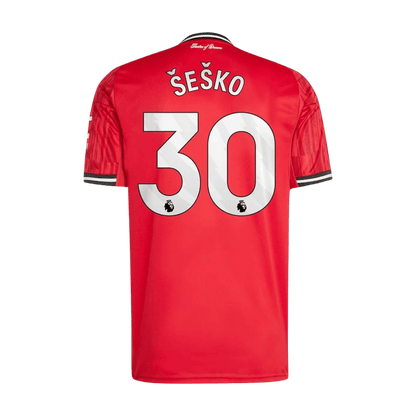 Camiseta ŠEŠKO #30 Manchester United 1ª 2025/26