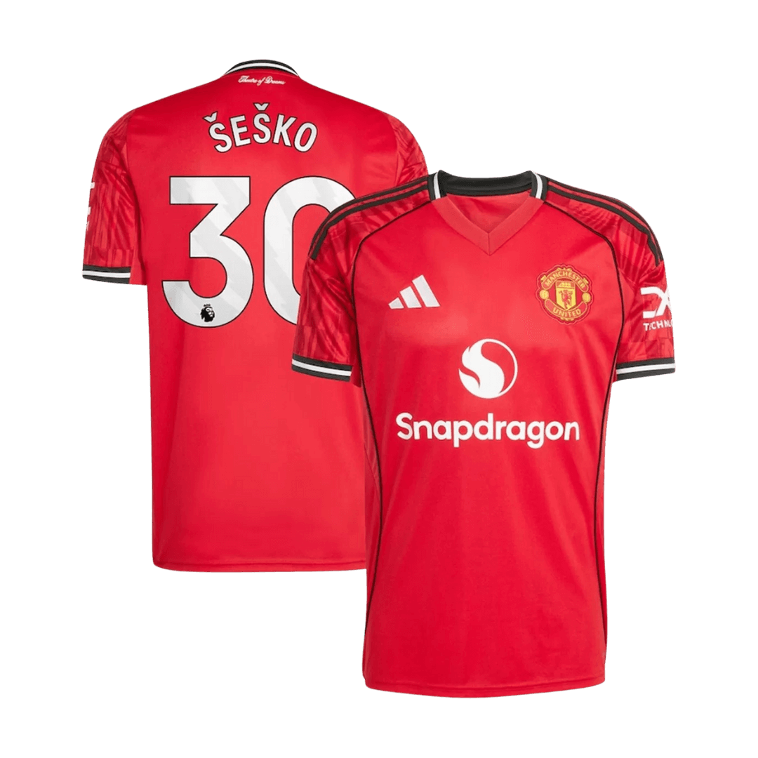 Camiseta ŠEŠKO #30 Manchester United 1ª 2025/26