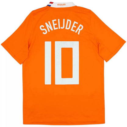 Maillot de foot rétro domicile SNEIJDER #10 Pays-Bas Euro 2008