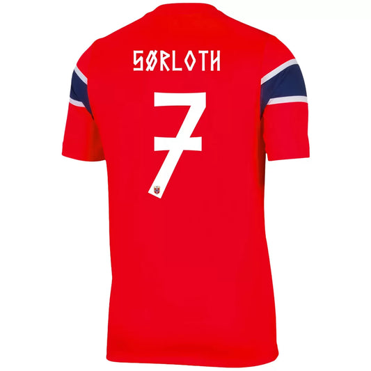 Maillot de foot domicile Norvège SØRLOTH #7 Coupe du Monde 2026