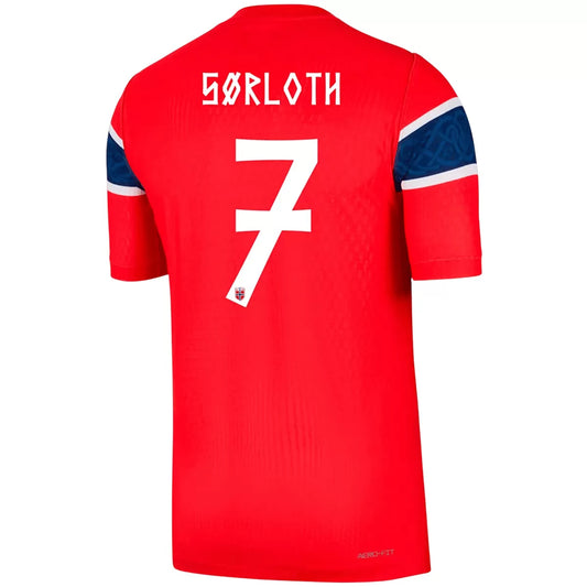 SØRLOTH #7 Norway Home Player Version Jersey 2026 World Cup