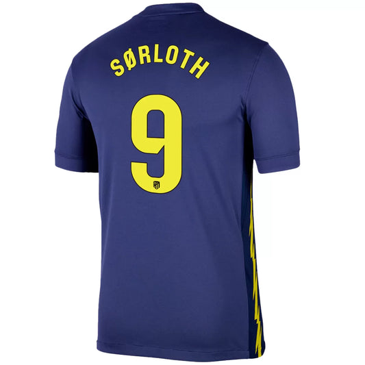 SØRLOTH #9 Camiseta de fútbol visitante del Atlético de Madrid 2025/26