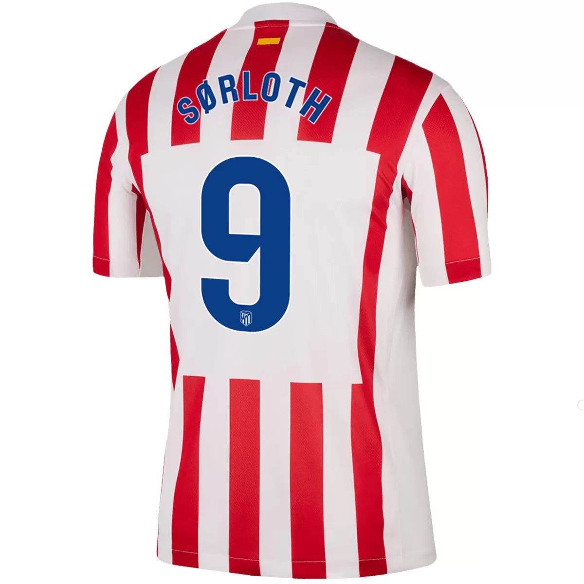 Camiseta de fútbol de local del Atlético de Madrid SØRLOTH #9 2025/26