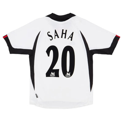 Saha #20 Fulham 2001/02 Home Retro Soccer Jersey