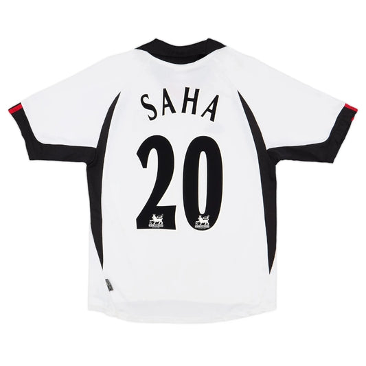 Saha #20 Fulham 2001/02 Home Retro Soccer Jersey