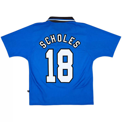 SCHOLES #18 Manchester United 1996/98 Third Away Retro Jersey