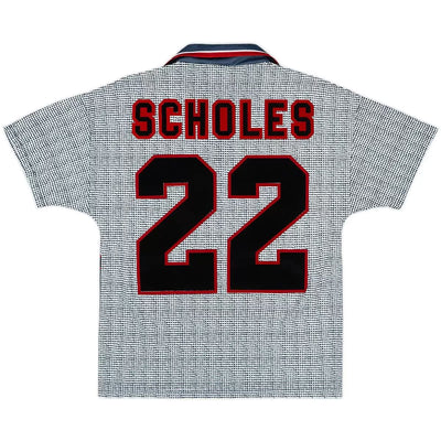 Scholes #22 Manchester United 1995/96 Third Away Retro Soccer Jersey