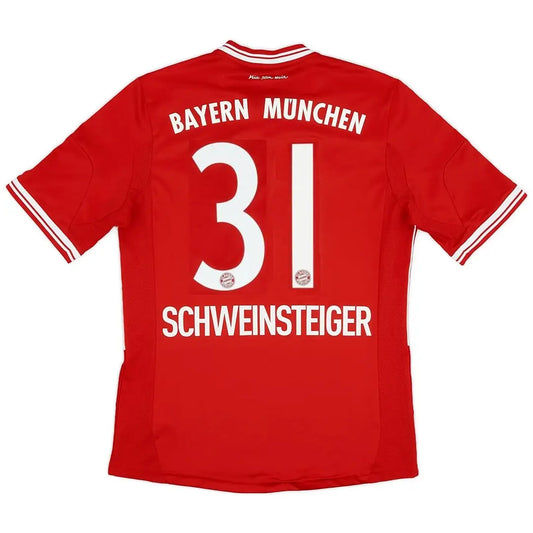 SCHWEINSTEIGER #31 Bayern Munich 2013/14 Home Retro Football Jersey