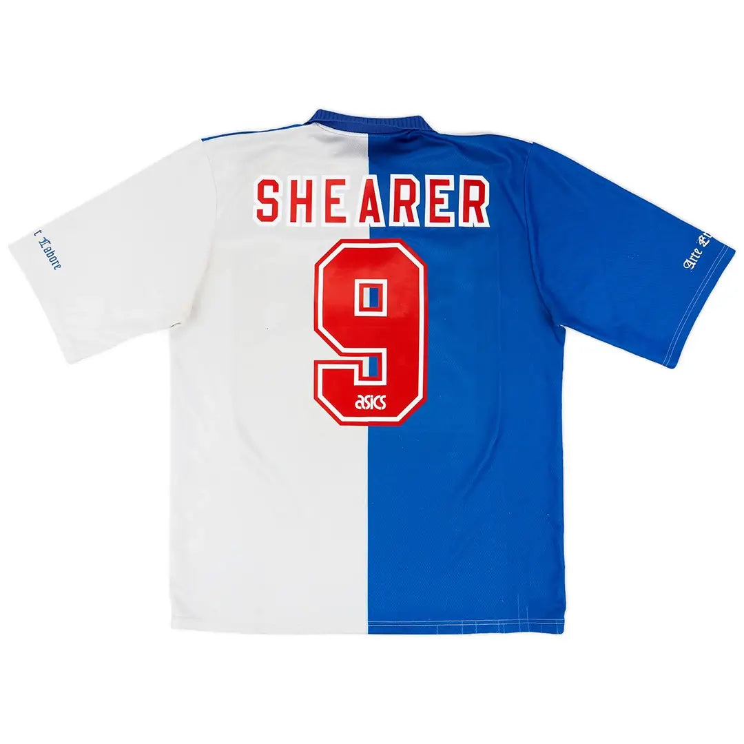 Shearer #9 Retro Blackburn Rovers Home Soccer Jersey 1994/95