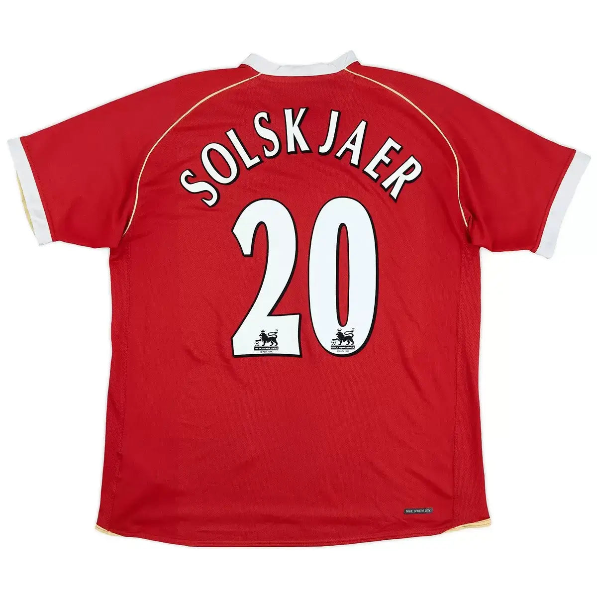 Solskjaer #20 Manchester United 2006/07 Home Retro Soccer Jersey