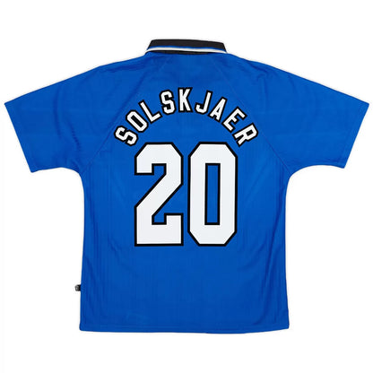 Maillot rétro extérieur troisième de Manchester United, saison 1996/98, numéro 20, de Solskjaer