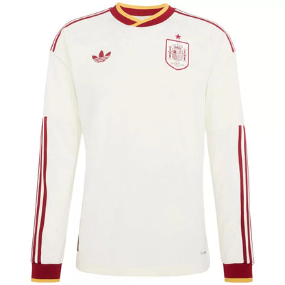 Maillot de football extérieur Espagne Coupe du Monde 2026 Manches Longues