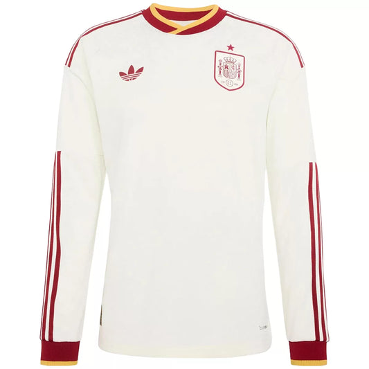 Spain Away Soccer Jersey 2026 World Cup Long Sleeve