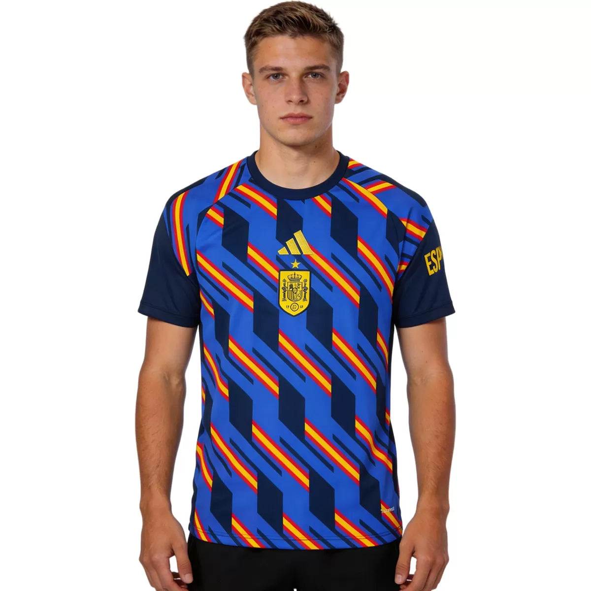 Maillot de football d'avant-match Espagne Coupe du Monde 2026