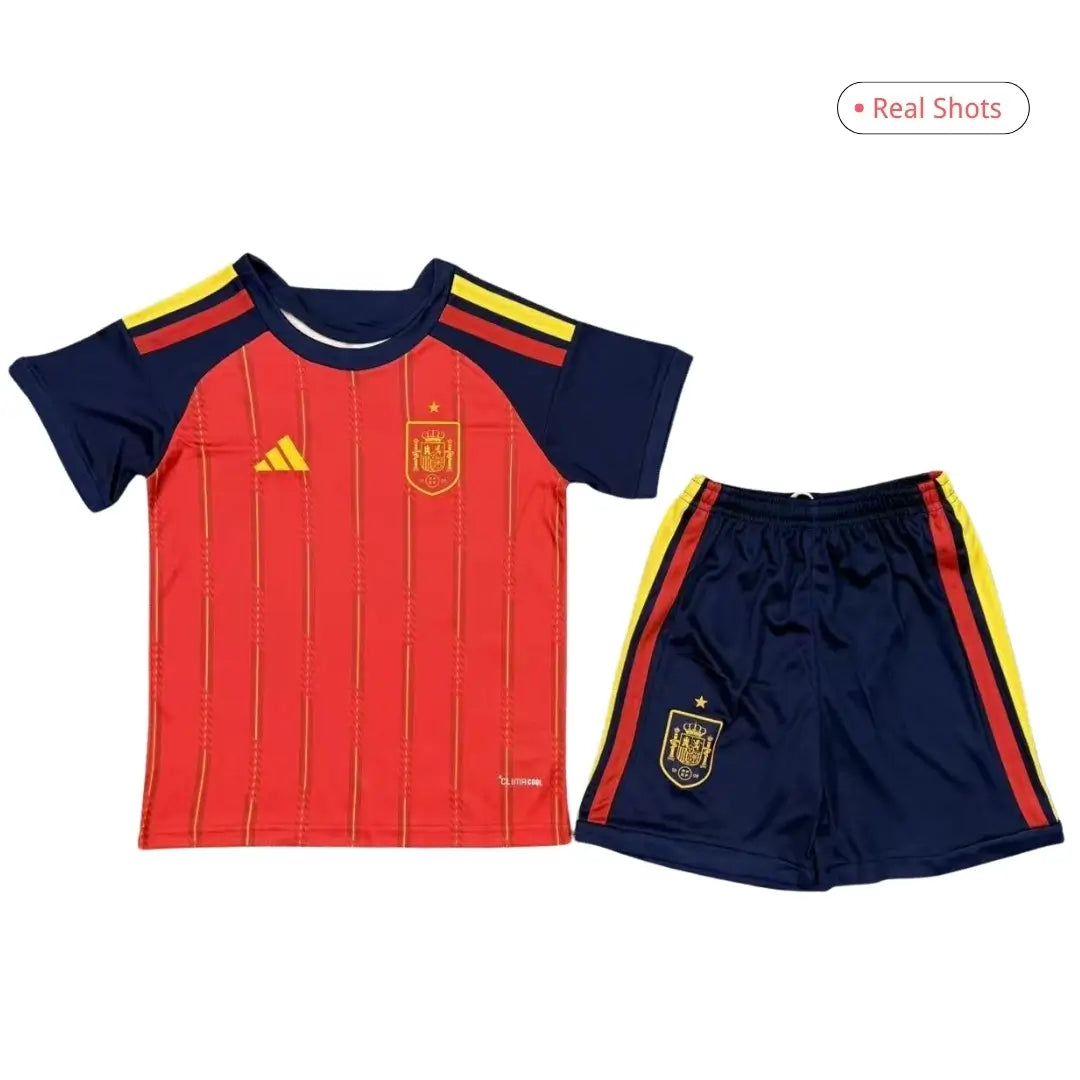 Spain Kid's Home Soccer Kit - Jersey+Shorts+Socks 2026
