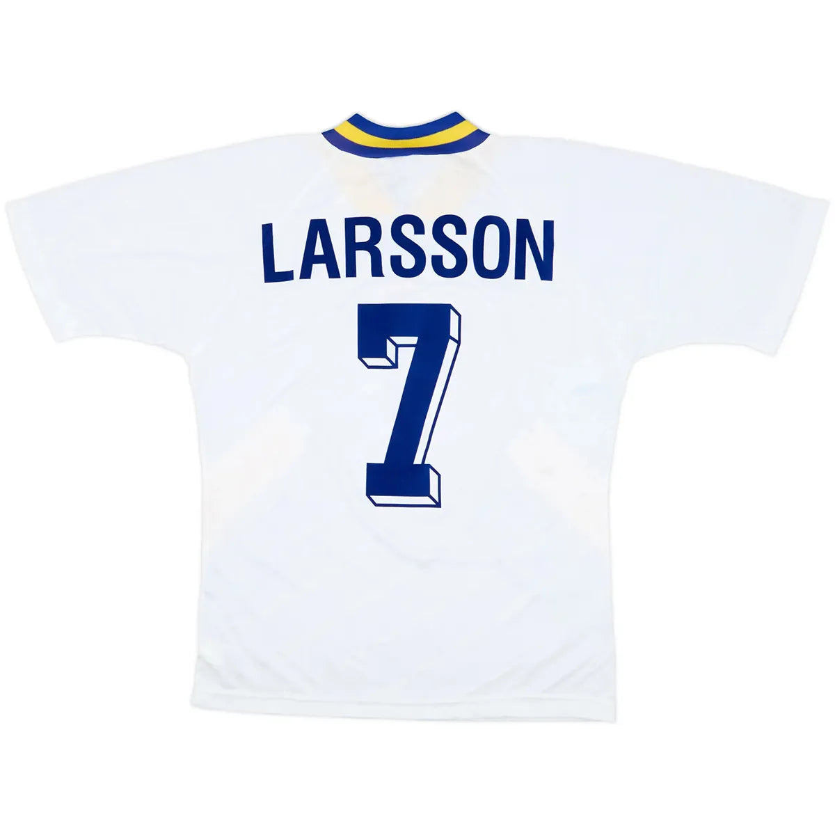 LARSSON #7 Retro Blagult Away Soccer Jersey 1994 World Cup