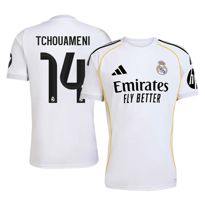 TCHOUAMENI #14 Real Madrid Home Soccer Jersey 2025/26