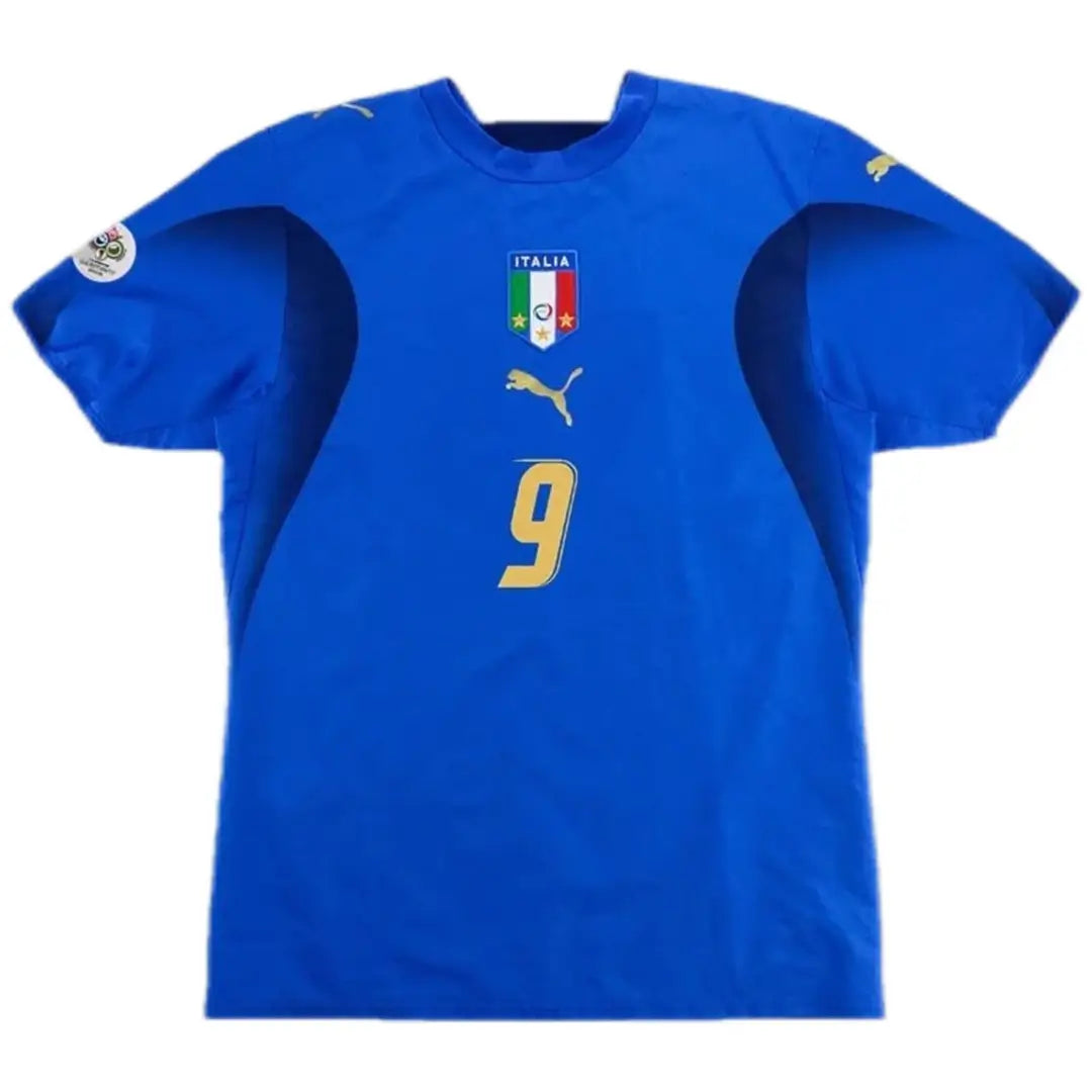 Maillot de football rétro domicile TONI #9 Italie 2006