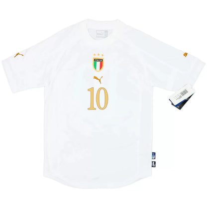 TOTTI #10 Italy 2004 Away Retro Football Jersey