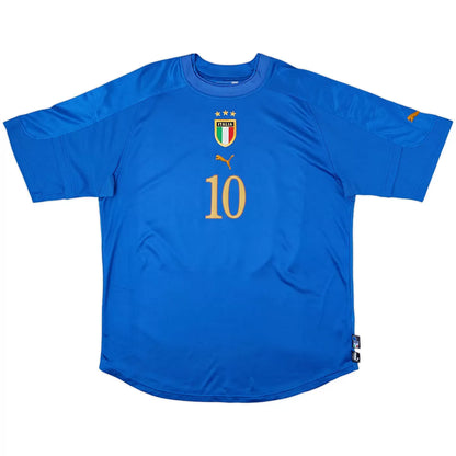 TOTTI #10 Italy 2004 Home Retro Football Jersey