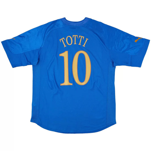 TOTTI #10 Italy 2004 Home Retro Football Jersey