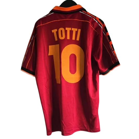 Maillot de foot rétro domicile Roma TOTTI #10 1998/99