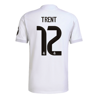 Camiseta de fútbol TRENT #12 Real Madrid, versión jugador local, temporada 2025/26, blanca
