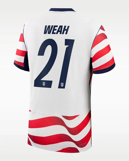 Timothy Weah #21 USMNT USA Outlaws Home Soccer Jersey 2026