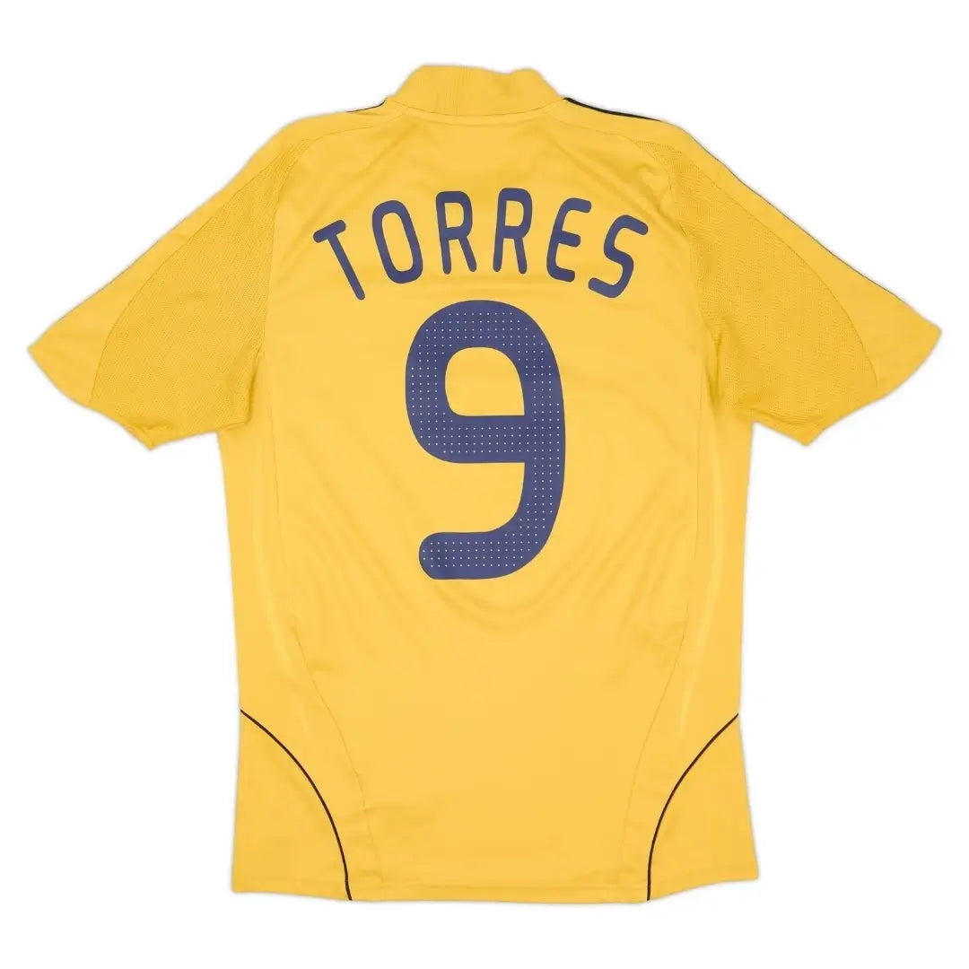 Torres #9 Spain 2008 Away Retro Football Jersey