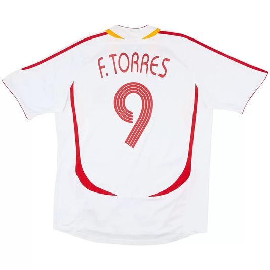 Torres #9 Spain 2006 Away Retro Football Jersey