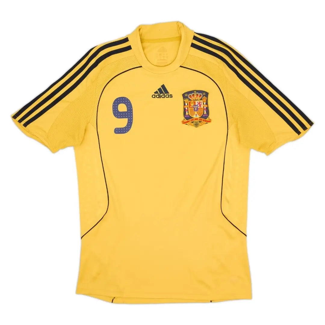 Torres #9 Spain 2008 Away Retro Football Jersey