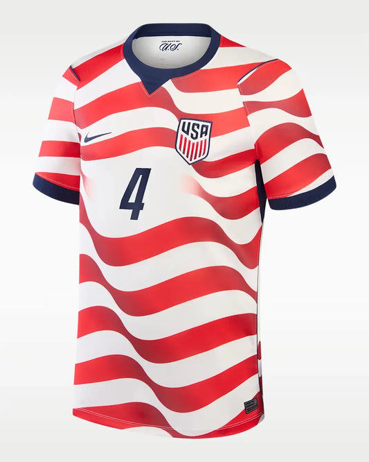 Tyler Adams #4 USMNT USA Outlaws Home Soccer Jersey 2026