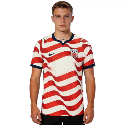 Camiseta de fútbol local de EE. UU. USMNT 2026, roja y blanca