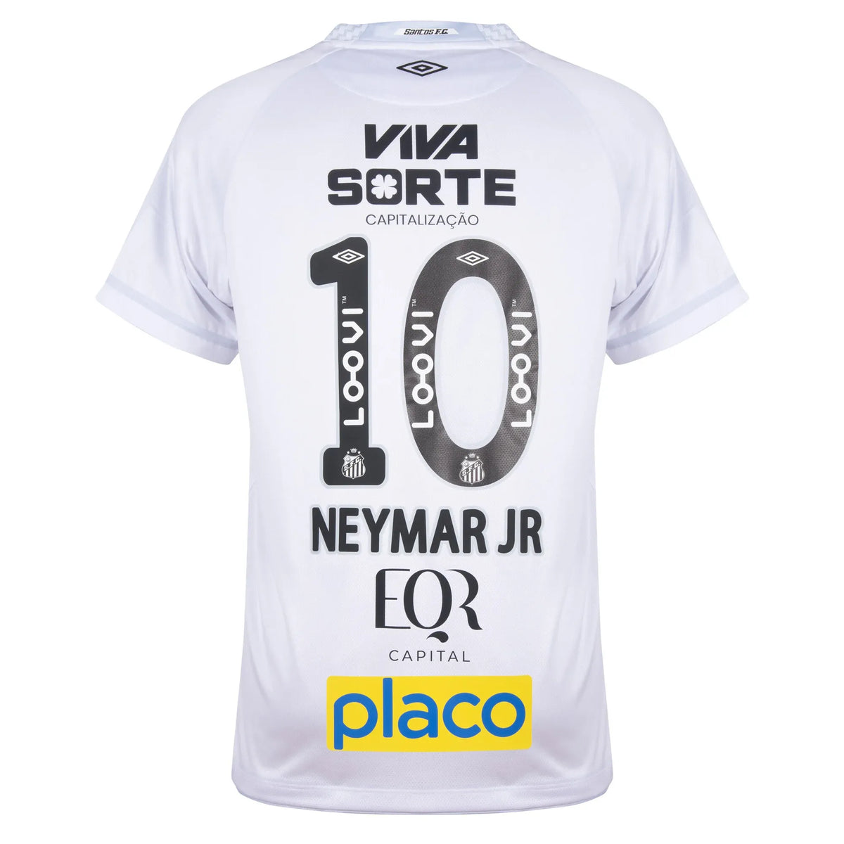 Maillot domicile du Santos FC, NEYMAR JR n° 10, saison 2025/26