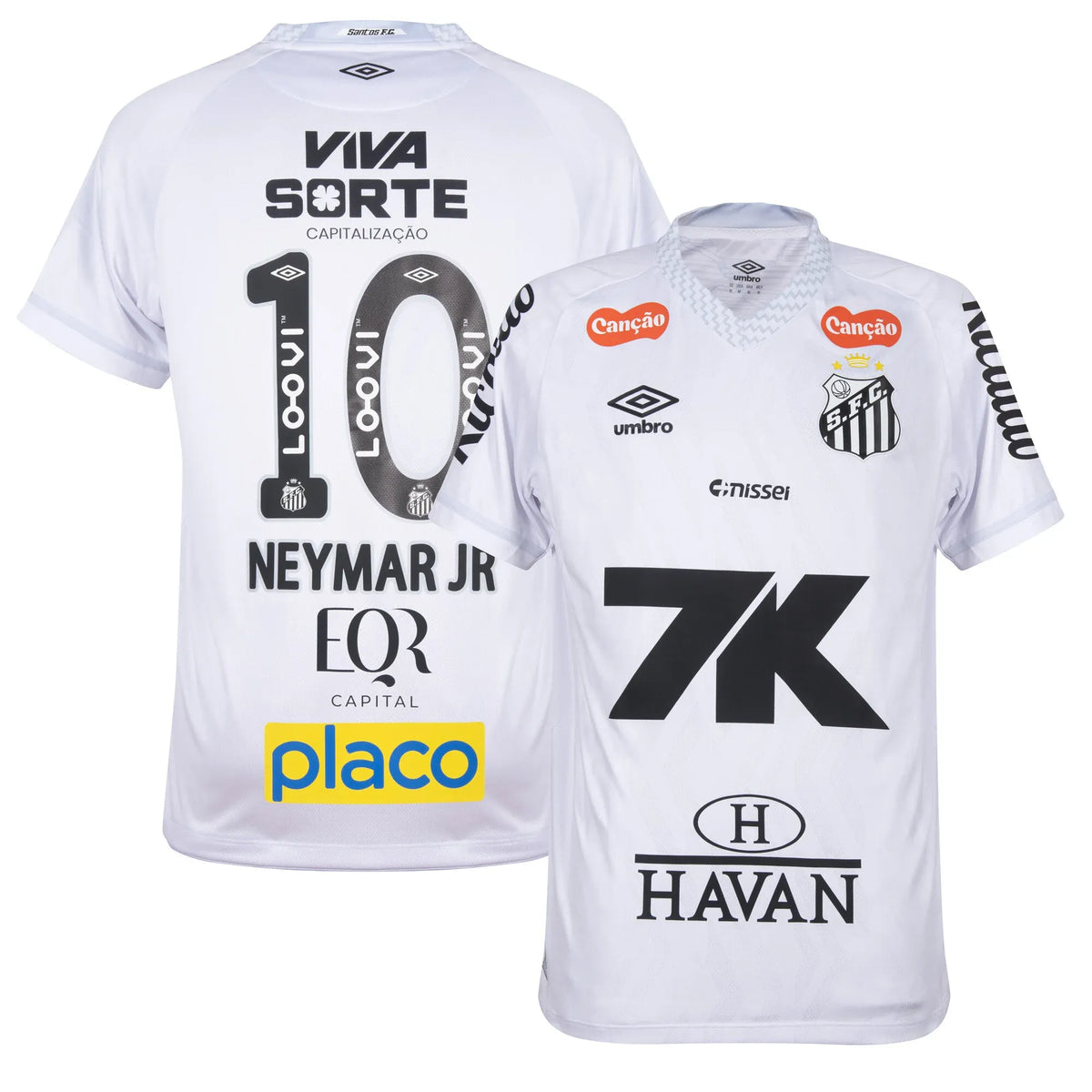 Maillot domicile du Santos FC, NEYMAR JR n° 10, saison 2025/26