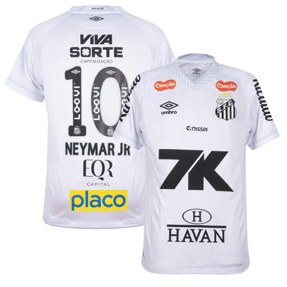 Maillot domicile du Santos FC, NEYMAR JR n° 10, saison 2025/26