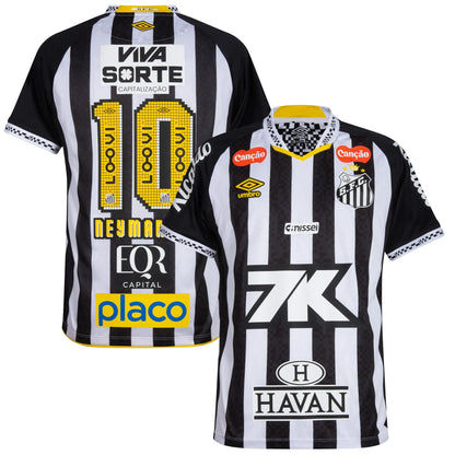 NEYMAR JR #10 Santos FC Hjemmedrakt 2025/26