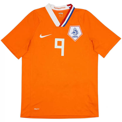 V. NISTELROOY #9 Pays-Bas Maillot Rétro Domicile Euro 2008