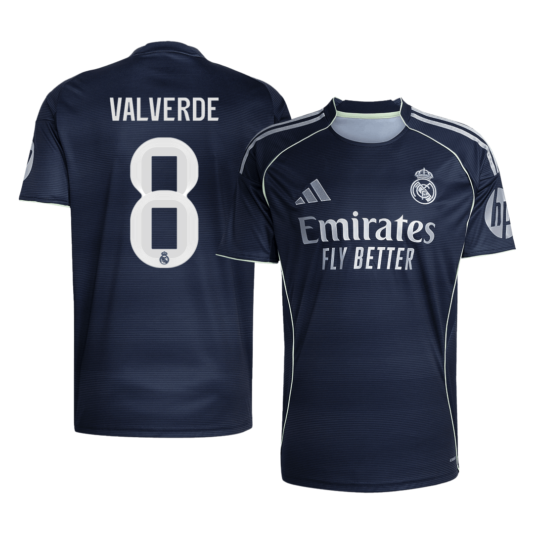 VALVERDE #8 Maillot extérieur du Real Madrid 2025/26