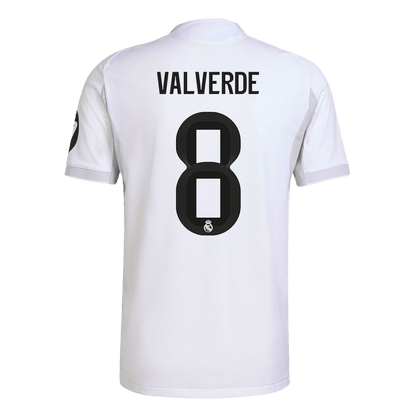 Camiseta de fútbol de Valverde nº 8 del Real Madrid, versión jugador local, temporada 2025/26