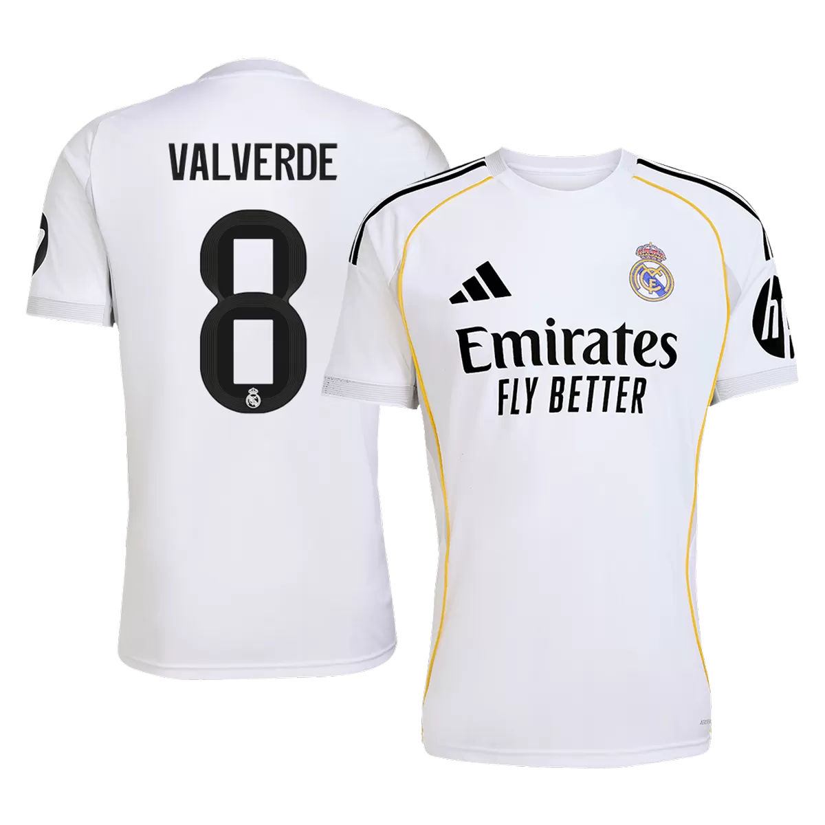 Camiseta de fútbol del Real Madrid de Valve #8, temporada 2025/26